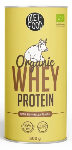 Białko Serwatkowe o Smaku Waniliowym (Koncentrat WPC 85) BIO 500 g Diet-Food