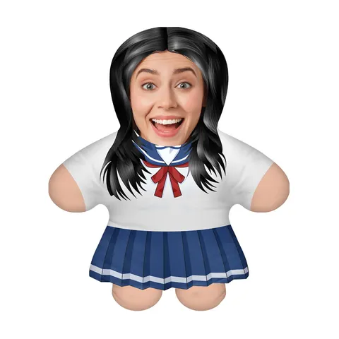 Poduszka lalka 3D z Twoim zdjeciem Anime Girl