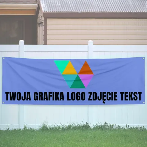 Personalizowany baner 300 x 100 cm ze zdjęciem, logo lub tekstem
