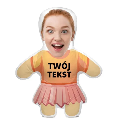 Foto Poduszka Lalka zdjęcie wzór TEXT WOMAN 25-100 cm