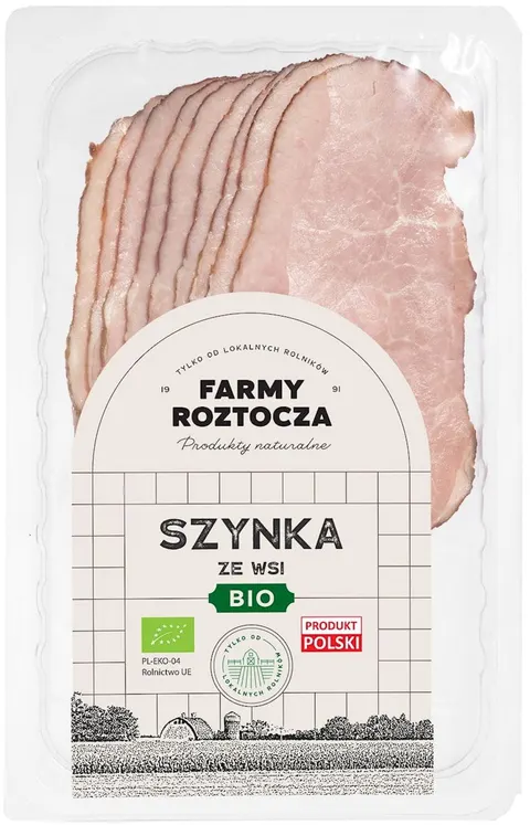 Szynka ze Wsi Plastry BIO 100 g Farmy Roztocza (z Półki)