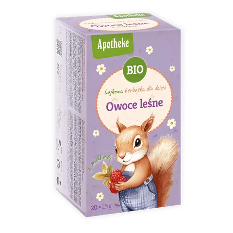 Herbatka Bajkowa dla Dzieci - Owoce Leśne z Maliną BIO (20 x 1,5 g) 30 g Apotheke