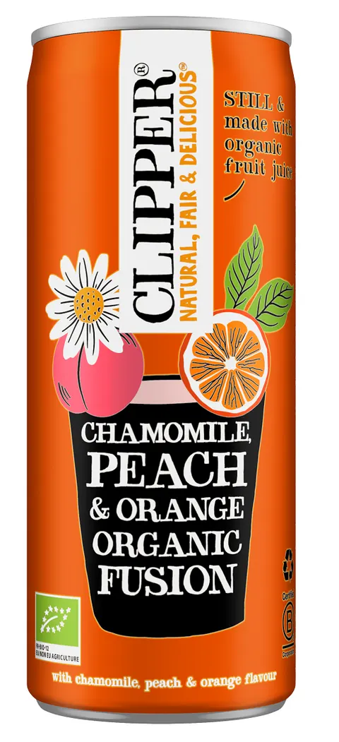 Napój Owocowy o Smaku Rumianek - Pomarańcza - Brzoskwinia BIO 250 ml Clipper