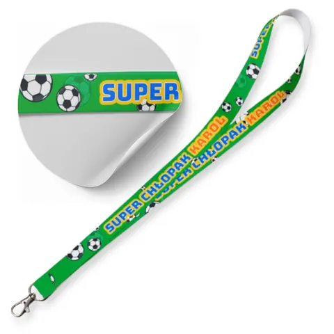 Smycz na klucze Personalizowana SUPER CHŁOPAK Piłka Kolor