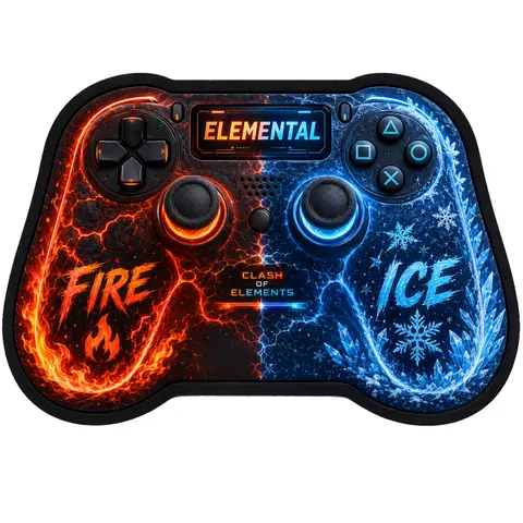 Podkładka Gamingowa pod Mysz XXL 60x40 Fire and Ice