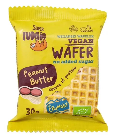 Wafelek z Kremem Arachidowym i Solą Bez Dodatku Cukru BIO 30 g Me Gusto (Super Fudgio)