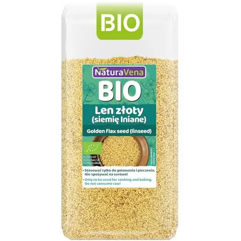 LEN ZŁOTY BIO 500 g - NATURAVENA