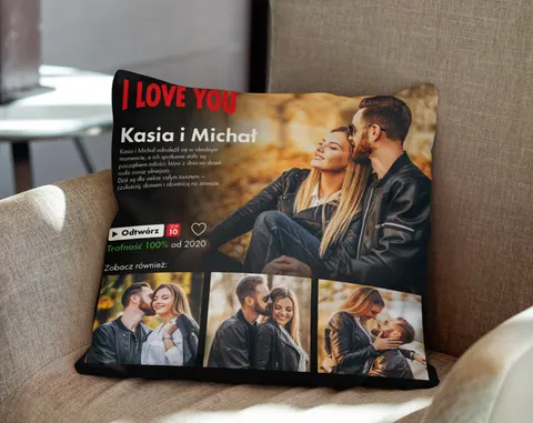 FOTO PODUSZKA ze Zdjęciem | 45x45 Efekt Netflix PREMIUM