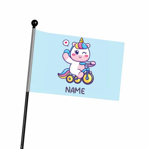 Flaga na rower Chorągiewka Unicorn