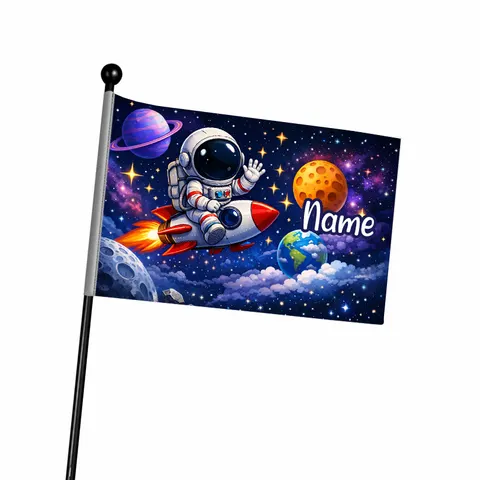Flaga na rower Chorągiewka Astronaut Cosmos