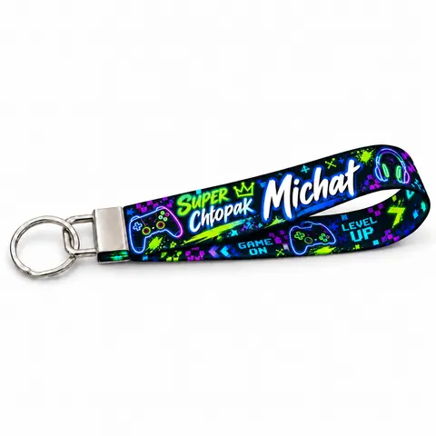 Brelok do kluczy z imieniem | smycz NEON