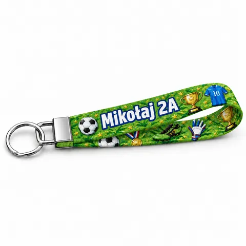 Brelok do kluczy z imieniem | smycz PIŁKA