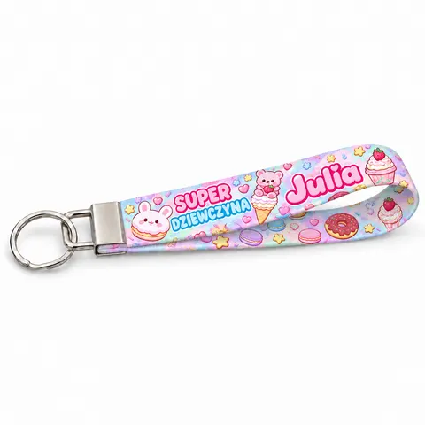 Brelok do kluczy z imieniem | smycz SWEET