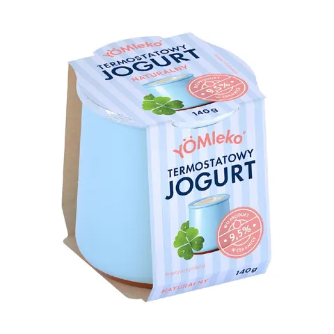 Jogurt Termostatowy Naturalny 9,5% BIO 140 g Yomleko