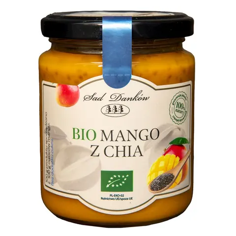 Mango z Chia Bez Dodatku Cukrów BIO 250 g Sad Danków