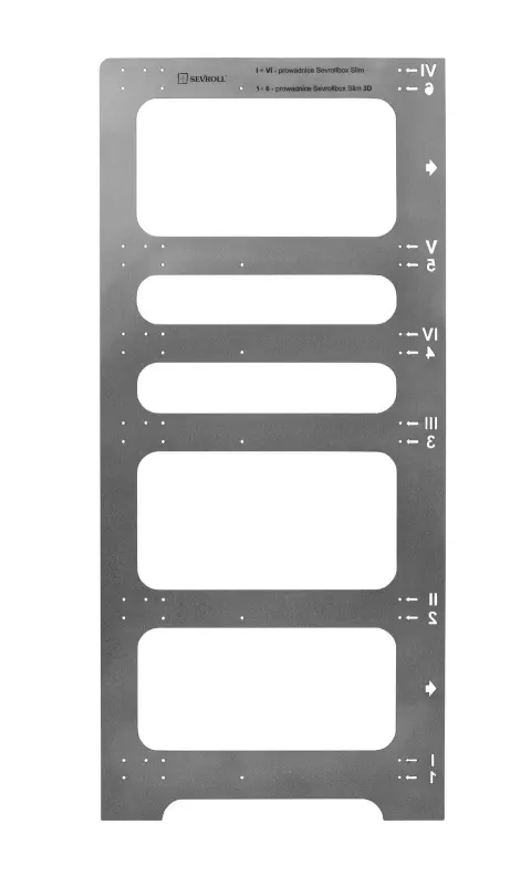 Szablon uniwersalny do szuflad SEVROLLBOX SLIM i SLIM 3D Sevroll System