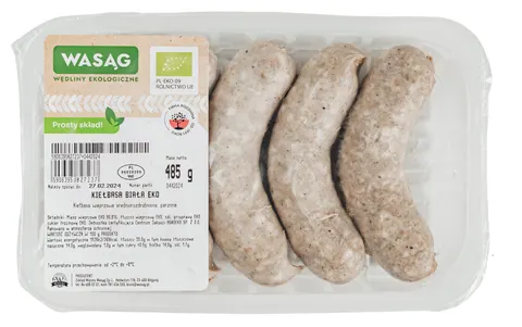 Kiełbasa BIała BIO 485 g Wasąg