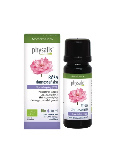 Olejek Eteryczny Róża Damasceńska BIO 10 ml Physalis