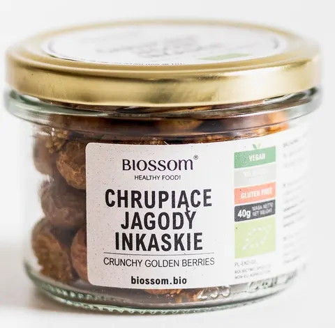JAGODY INKASKIE LIOFILIZOWANE CHRUPIĄCE BEZGLUTENOWE BIO 40 g - BIOSSOM