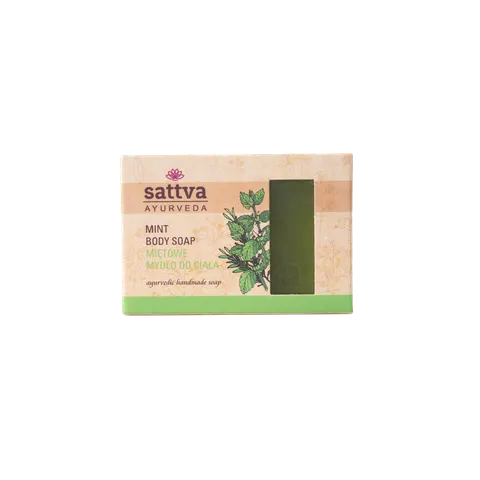 Mydło w Kostce do Ciała Mięta 125 g Sattva (Ayurveda)