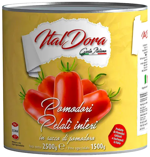 Pomidory Pelati całe bez skórki Ital Dora 2500g