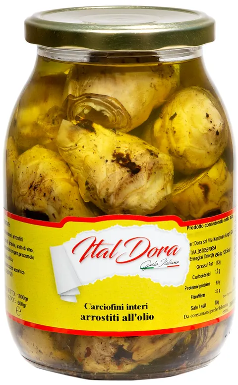 Karczochy grillowane całe serca Carciofi Arrostiti Interi ITAL DORA 1000g