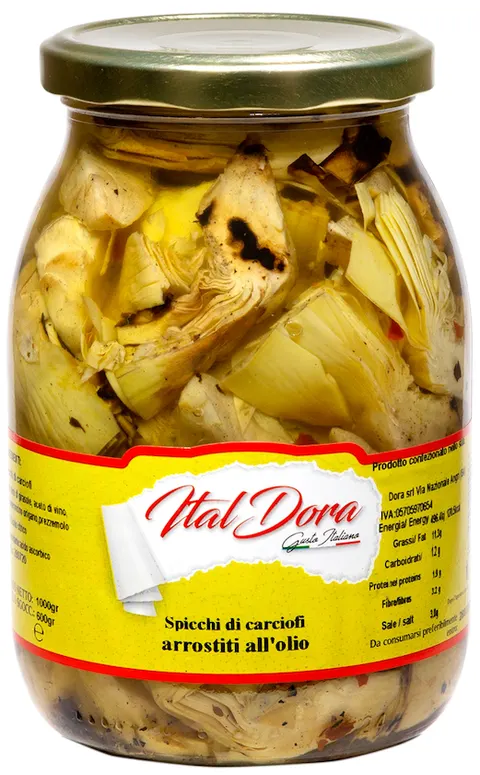 Karczochy grillowane krojone w oleju Ital Dora 1000g