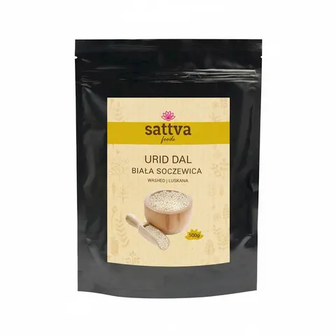 Soczewica Biała Łuskana Urid Dal 500 g Sattva