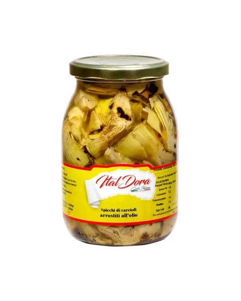 Karczochy krojone grillowane ćwiartki Ital Dora 580g