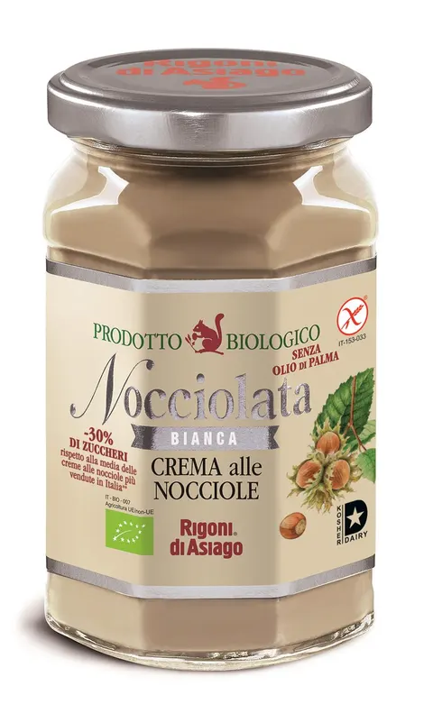 Krem orzechowy Nocciolata Rigoni di Asiago BIANCA BIO 250 g