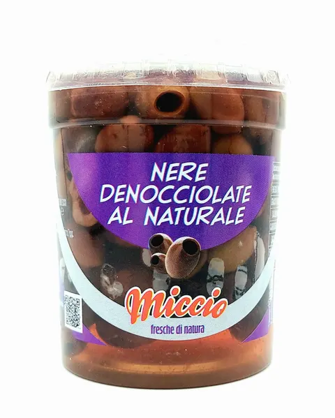 Oliwki czarne Leccino drylowane Miccio 200 g