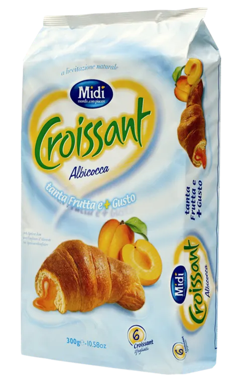 Rogaliki z nadzieniem morelowym x 6 MIDI 300 g