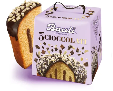 Włoska babka Panettone tre ciocciolate 3 czekolady 750g