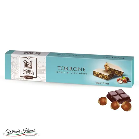Torrone czekoladowy z orzechami laskowymi Di Gennaro 150g