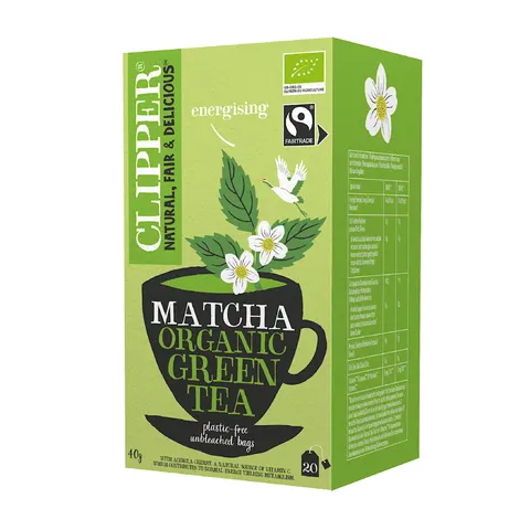 Herbata Zielona z Acerolą i Matchą Fair Trade BIO 40 g Clipper