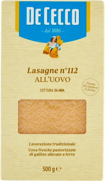 Lasagne jajeczne De Cecco 500 g