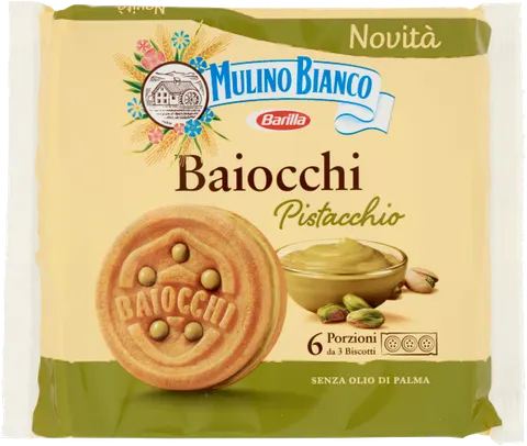 Ciastka pistacjowe Baiocchi Mulino Bianco 168 g