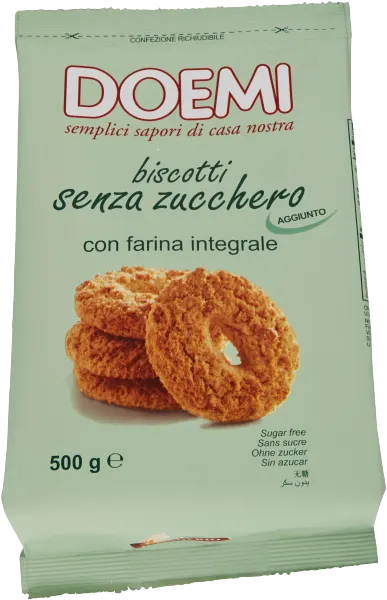 Ciastka pełnoziarniste bez cukru Doemi 500 g