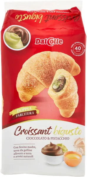 Rogaliki z nadz. pistacjowym DALCOLLE 225 g