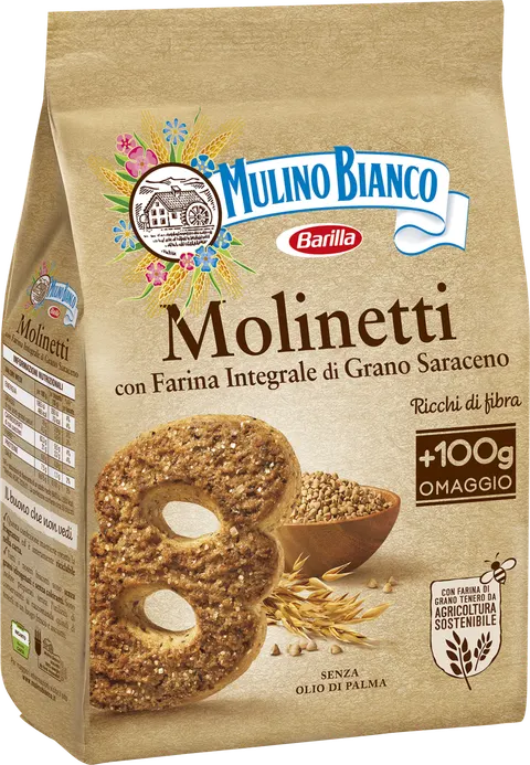 Ciastka pełnoziarniste Molinetti Mulino Bianco 350g