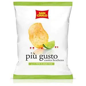 Chipsy Limonka i Pieprz Lime e Pepe Rosa SAN CARLO 50g