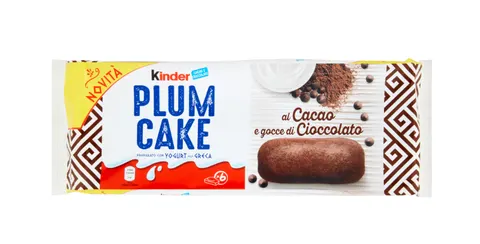 Biszkopty Kinder Plum Cake kakaowe z czekoladą 198 g
