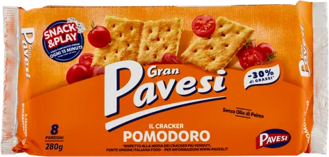 Krakersy pomidorowo-ziołowe GRAN PAVESI Pomodoro 280g