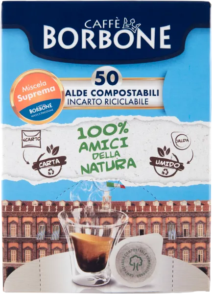 Kawa w saszetkach Suprema Borbone 50 szt.