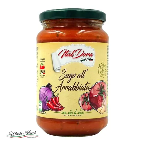 Sos pomidorowy z papryczką chilli Sugo all' Arrabbiata Ital Dora 350g