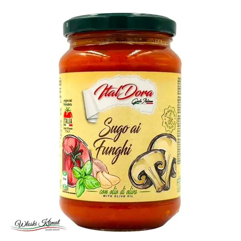Sos pomidorowy z grzybami Sugo ai Funghi Ital Dora 350g