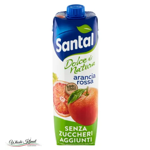 Sok czerwone pomarańcze bez dodatku cukru Arancia Rossa SANTAL 1L