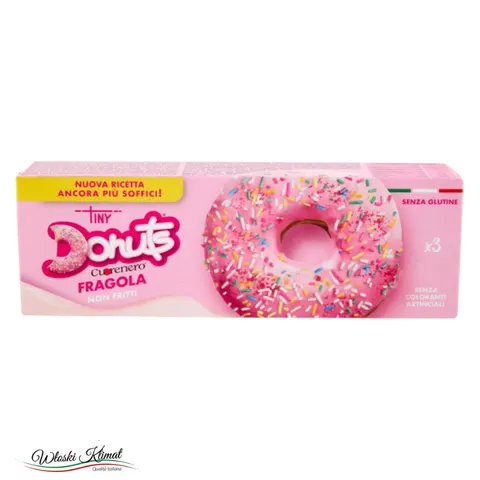 Donuts ciastka truskawkowe Fragola Cuorenero 111g