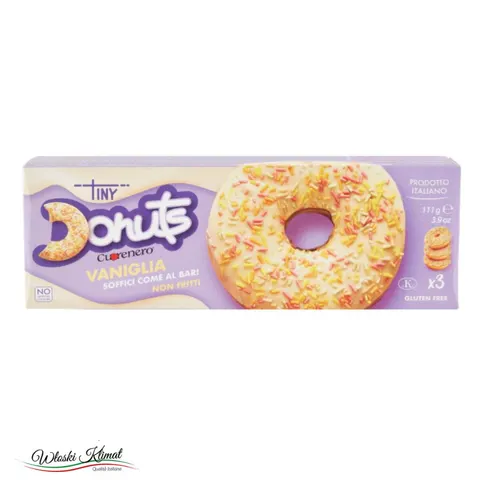 Donuts ciastka waniliowe Vaniglia Cuorenero 111g