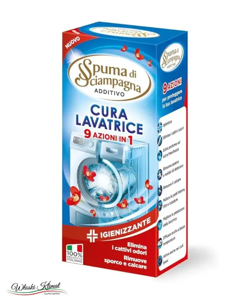 Płyn do czyszczenia pralki - dodatek do prania Cura lavatrice Spuma di Scampagna 250ml